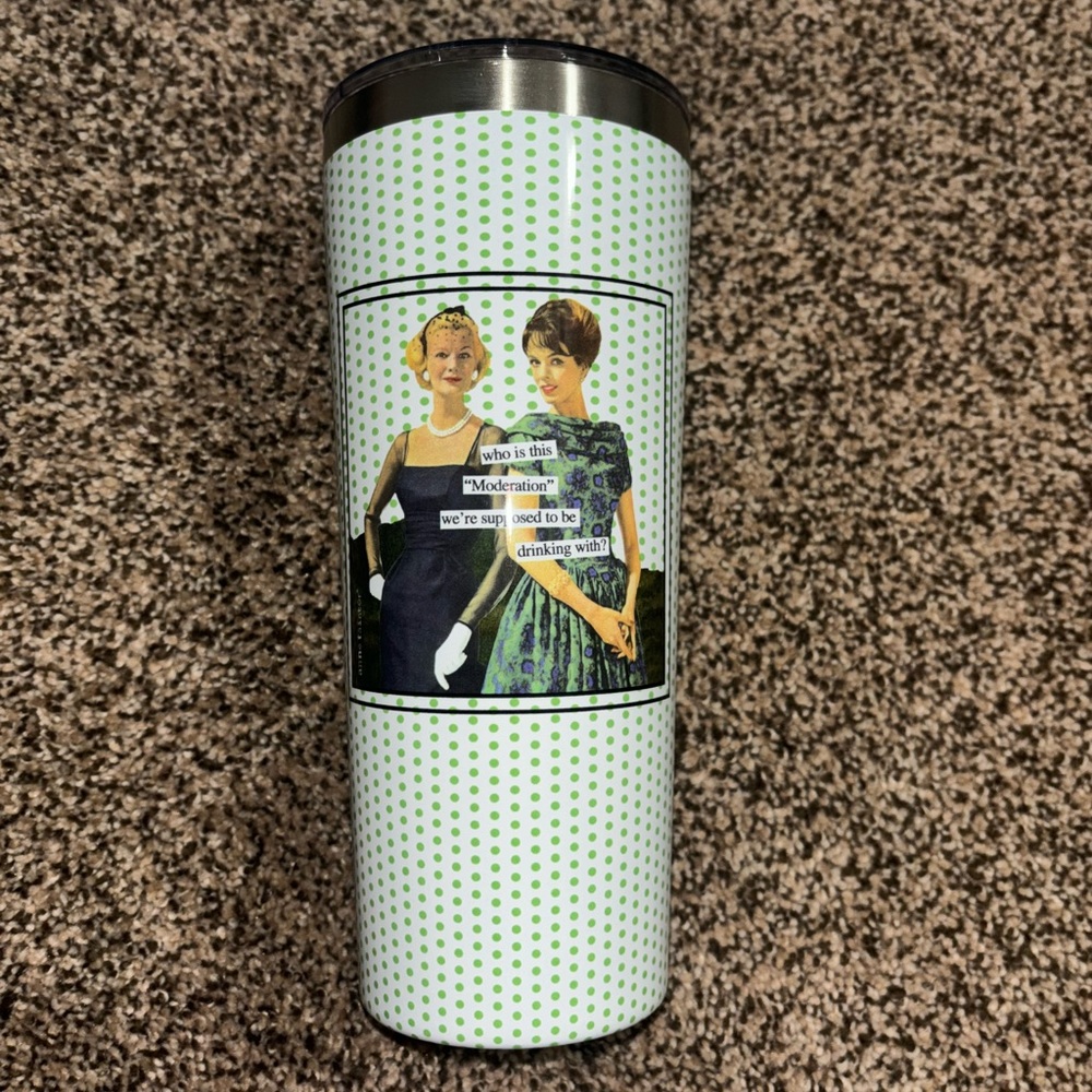 Boston International Drink Stainless Steel Travel Tumbler with Lid, 22-Ounces
